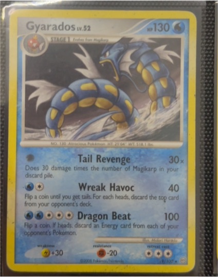 2008 Pokémon Stormfront #19 Gyarados — front
