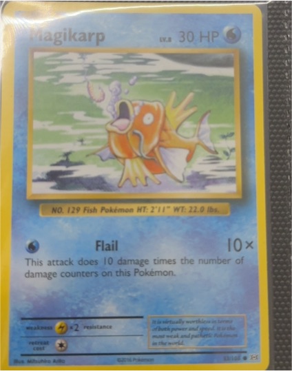 2016 Pokémon Evolutions #33 Magikarp — front