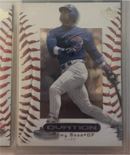 2000 Upper Deck Ovation #15 Sammy Sosa — front