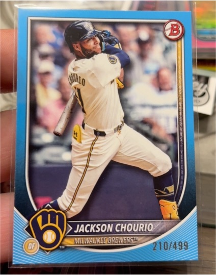 2025 Bowman #11 Jackson Chourio — front