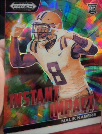 2024 Panini Prizm Draft Picks Instant Impact #II-MN Malik Nabers — front