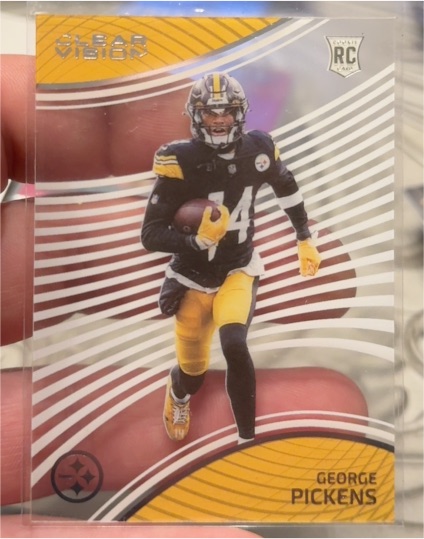 2022 Panini Chronicles Clear Vision #CVR-18 George Pickens — front