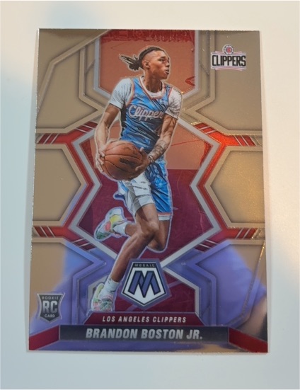 2021-22 Panini Mosaic #235 Brandon Boston Jr. — front