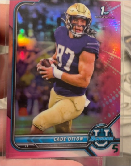 2022 Bowman University #75 Cade Otton — front