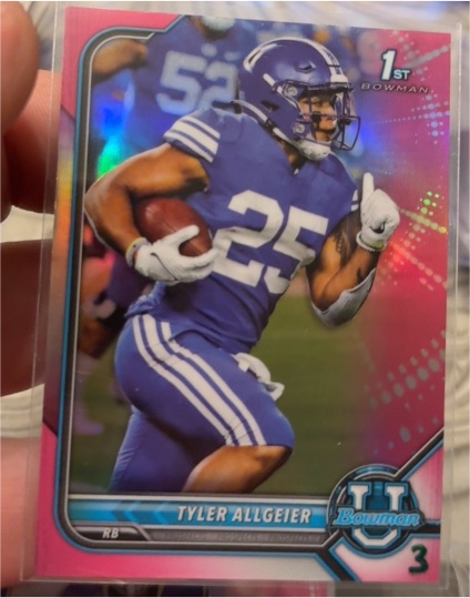 2021 Bowman University #3 Tyler Allgeier — front