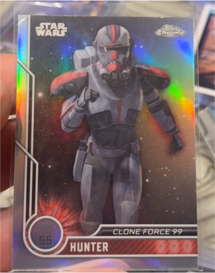 2023 Topps Chrome Star Wars #81 Hunter — front