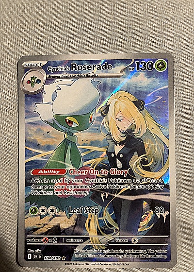 2023 Pokémon TCG Scarlet & Violet 10: Destined Rivals #184 Cynthia's Roserade — front