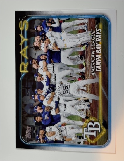 2024 Topps #211 Tampa Bay Rays — front