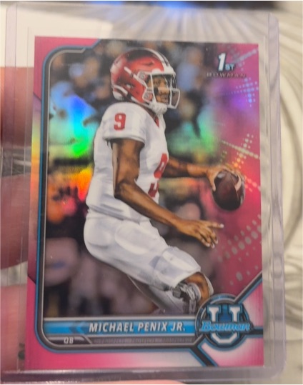 2022 Bowman University #41 Michael Penix Jr. — front