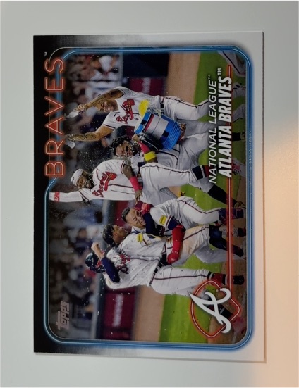 2024 Topps Series 1 #154 Atlanta Braves Team Card — front