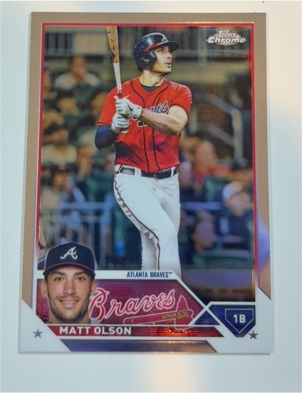 2023 Topps Chrome #163 Matt Olson — front