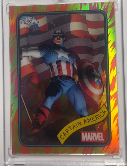 2025 Topps Chrome Marvel #185 Captain America — front