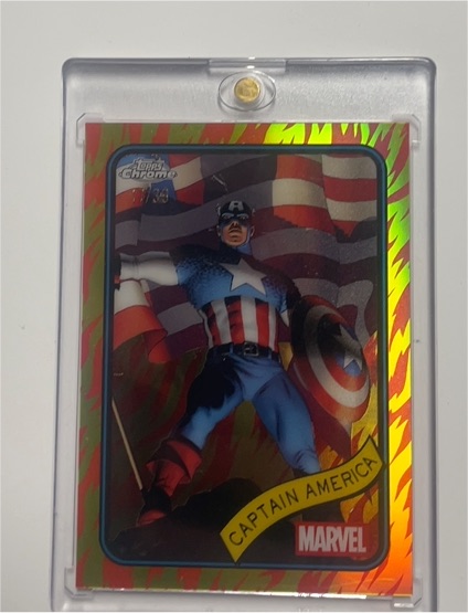 2025 Topps Chrome Marvel #185 Captain America — front