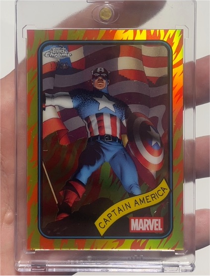 2025 Topps Chrome Marvel Captain America #185 — front