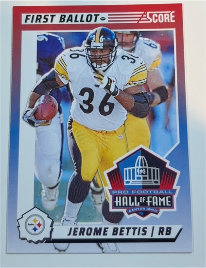 2024 Score First Ballot #10 Jerome Bettis — front