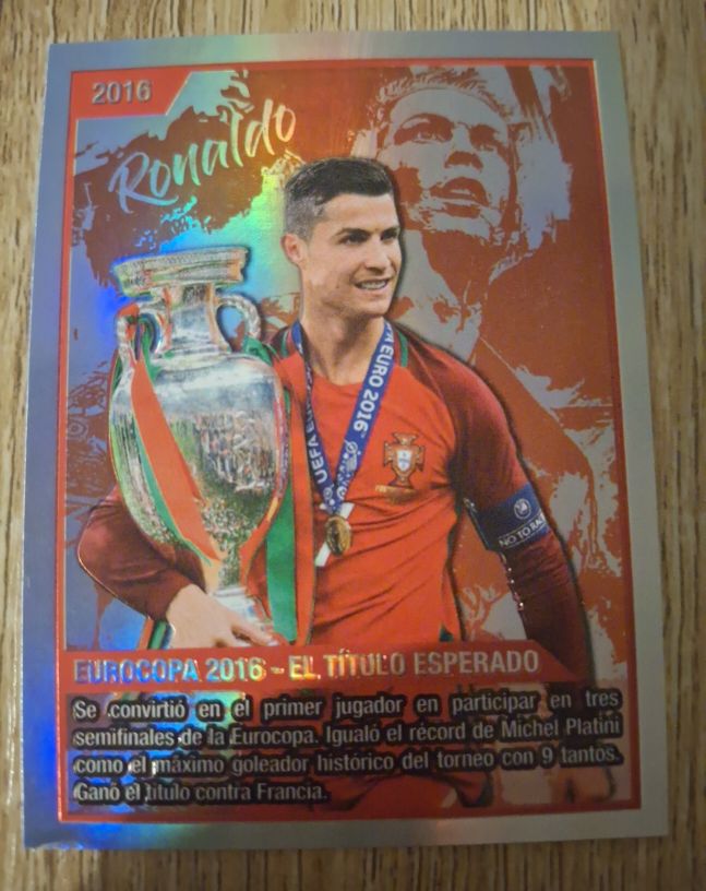 2016 Cristiano Ronaldo Eurocopa Card — front