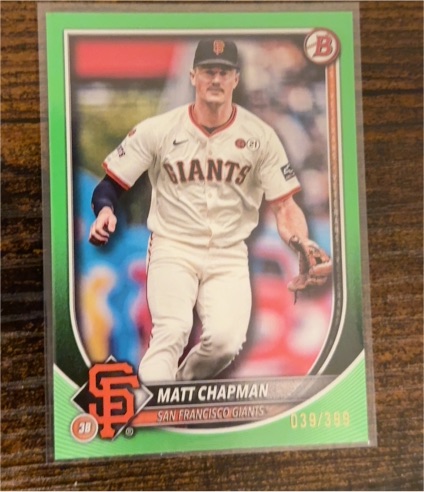 2025 Bowman #74 Matt Chapman — front