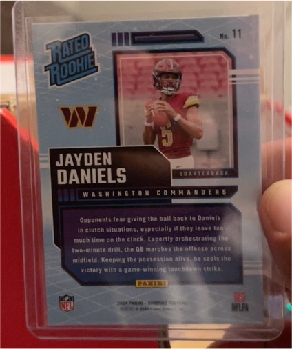 2024 Panini Donruss Rated Rookie Retro #11 Jayden Daniels — front