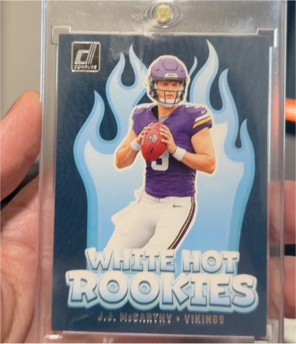 2024 Donruss #WH1 J.J. McCarthy White Hot Rookies — front