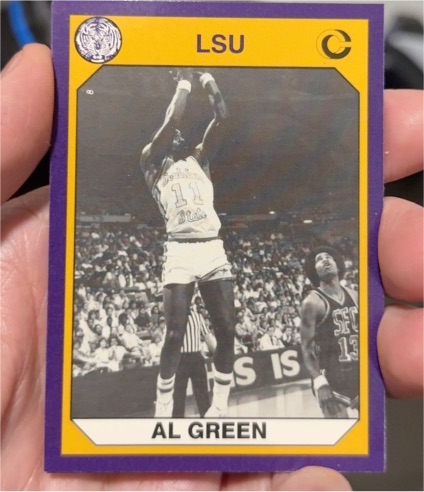 1990 Collegiate Collection LSU Tigers #65 Al Green — front