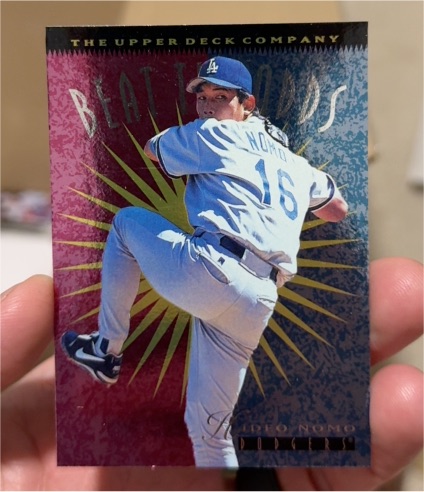 1996 Upper Deck Beat The Odds #150 Hideo Nomo — front