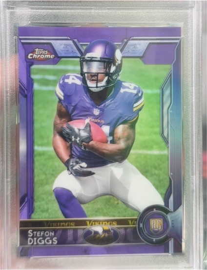 2015 Topps Chrome #452 Stefon Diggs — front