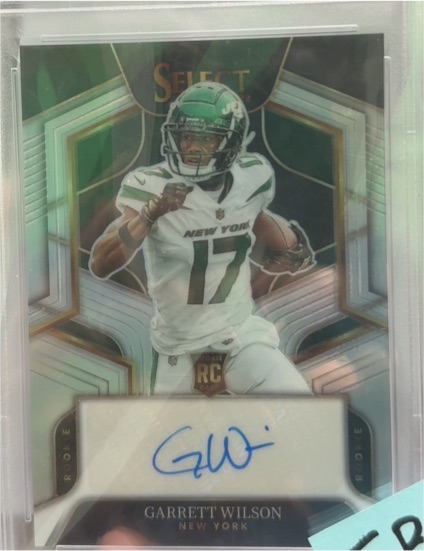 2022 Panini Select #RS-GW Garrett Wilson Rookie Auto — front