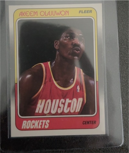 1988-89 Fleer #53 Akeem Olajuwon — front