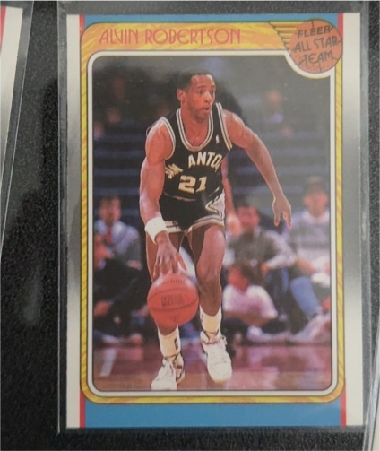 1988-89 Fleer #128 Alvin Robertson All Star — front