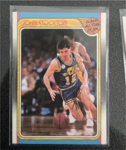 1988 Fleer #127 John Stockton All-Star Rookie — front