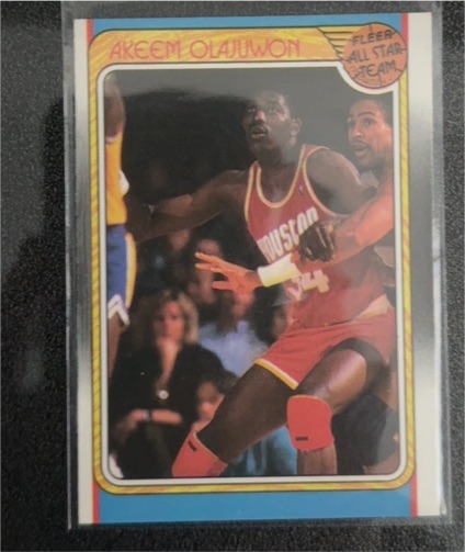 1988-89 Fleer #126 Akeem Olajuwon All Star Team — front