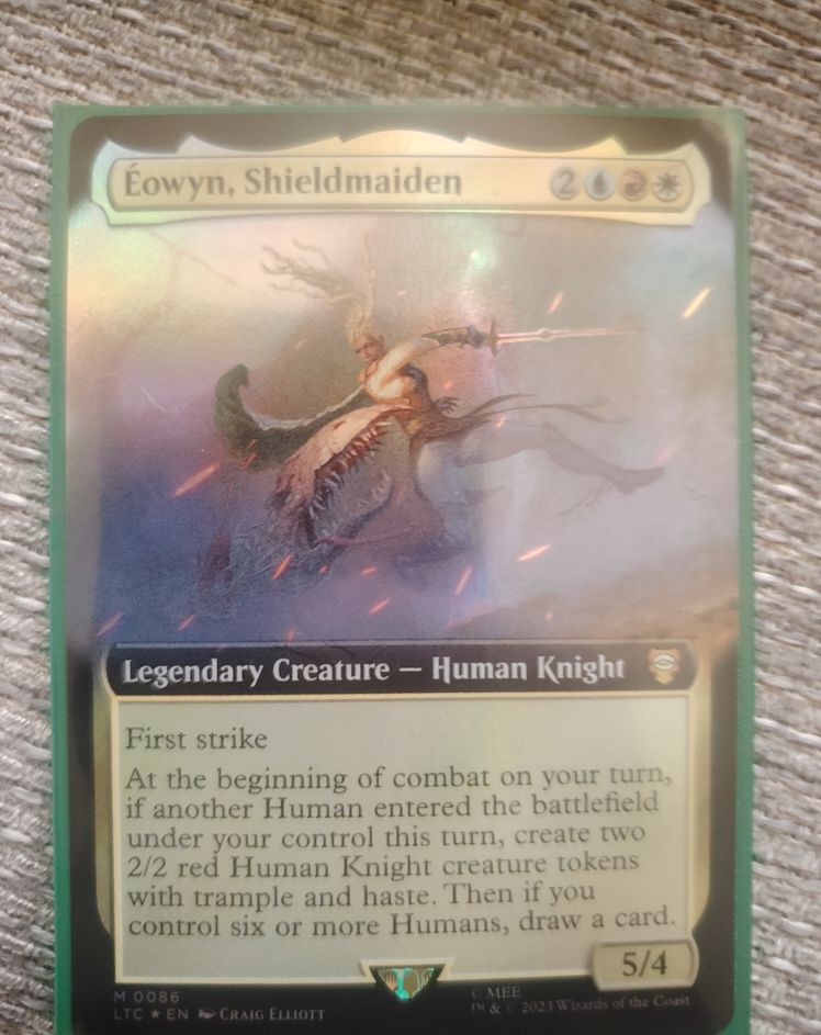 2023 MTG Lord of the Rings Commander #86 Éowyn, Shieldmaiden — front