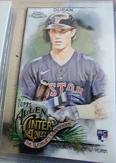 2022 Topps Allen & Ginter #110 Jarren Duran — front