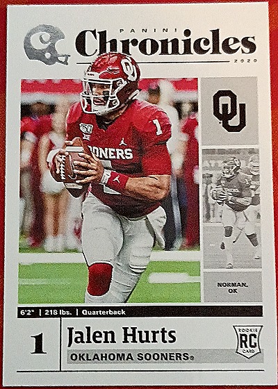 2020 Panini Chronicles #1 Jalen Hurts — front