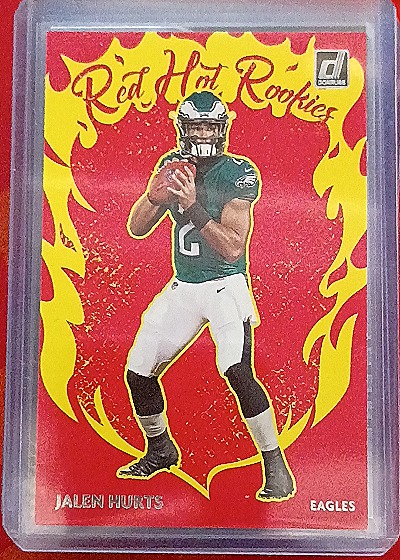 2020 Donruss Red Hot Rookies #RH-JH Jalen Hurts — front