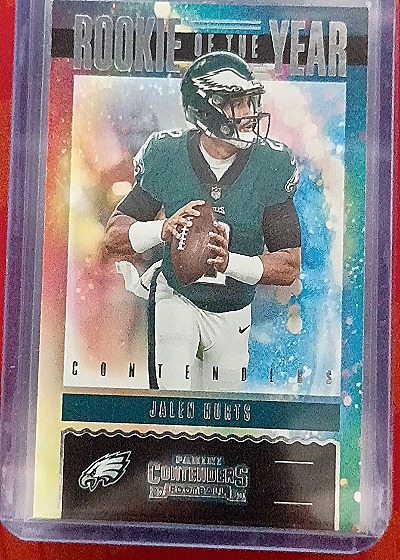 2020 Panini Contenders Rookie of the Year #RY-JHU Jalen Hurts — front