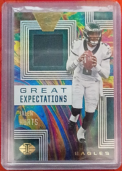 2020 Panini Illusions #GE7 Jalen Hurts Great Expectations Patch — front