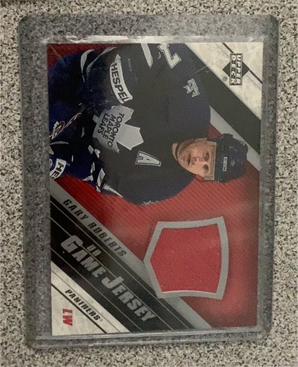 2005-06 Upper Deck Game Jersey #J-GR Gary Roberts — front