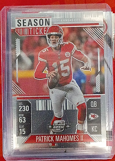 2024 Panini Contenders Optic Season Ticket #1 Patrick Mahomes II — front