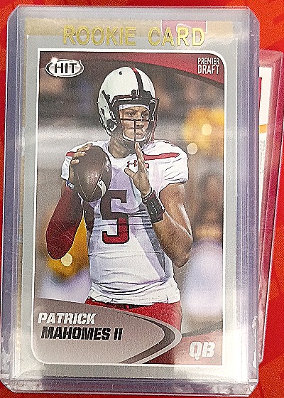 2017 Sage Hit Premier Draft #5 Patrick Mahomes II — front