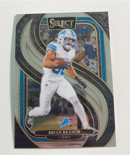 2024 Panini Select #129 Brian Branch Premier Level Silver — front