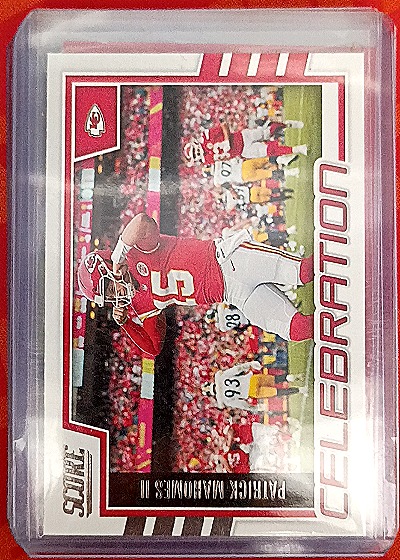 2022 Panini Score #C-PM Patrick Mahomes II Celebration — front