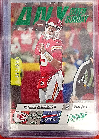 2022 Panini Prestige Any Given Sunday #11 Patrick Mahomes II — front