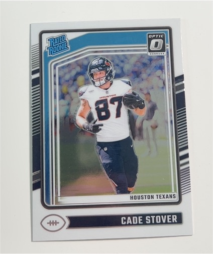 2024 Panini Donruss Optic #218 Cade Stover Rated Rookie Houston Texans — front