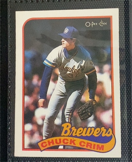 1989 O-Pee-Chee #466 Chuck Crim — front