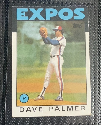 1986 Topps #421 Dave Palmer — front