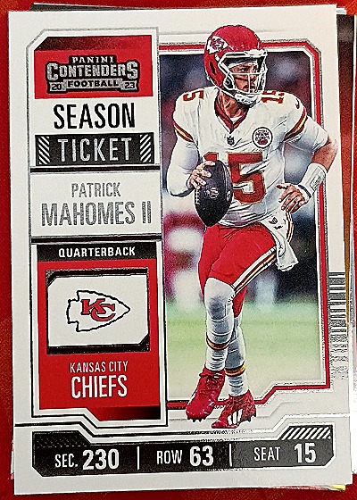 2023 Panini Contenders #51 Patrick Mahomes II Season Ticket — front