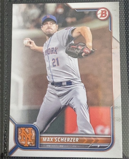 2022 Bowman #91 Max Scherzer — front
