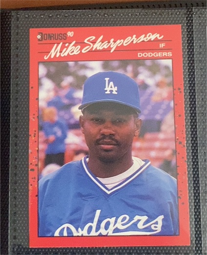 1990 Donruss #603 Mike Sharperson — front