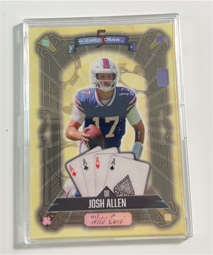 2024 Wild Card 5 Card Draw #S5CDC-JA Josh Allen — front